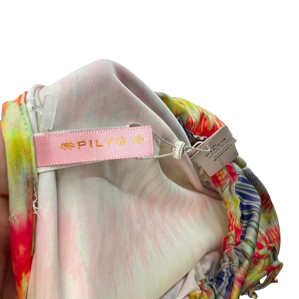 PilyQ Girls Rion Dress Swimsuit Cover-Up Colorful Stripe Tie Dye Size Small - Picture 13 of 15
